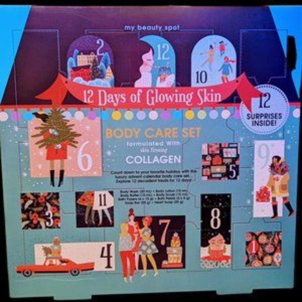My Beauty Spot 12 Days of Glowing Skin Collagen Body Care Set New